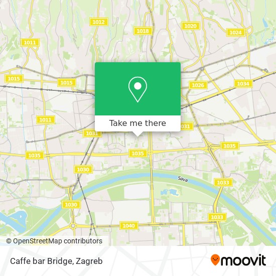 Caffe bar Bridge map