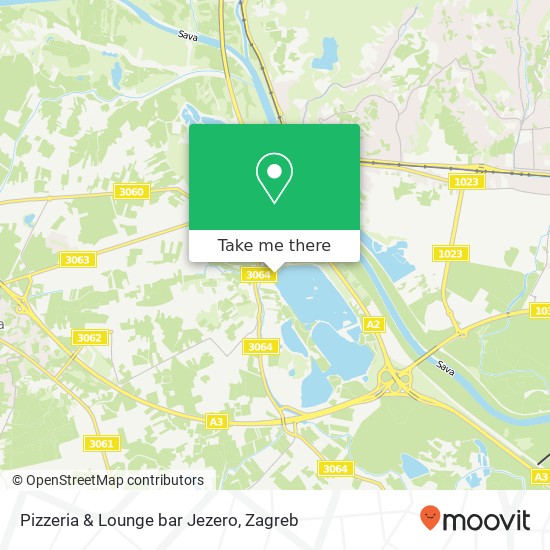 Pizzeria & Lounge bar Jezero map