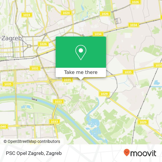 PSC Opel Zagreb map