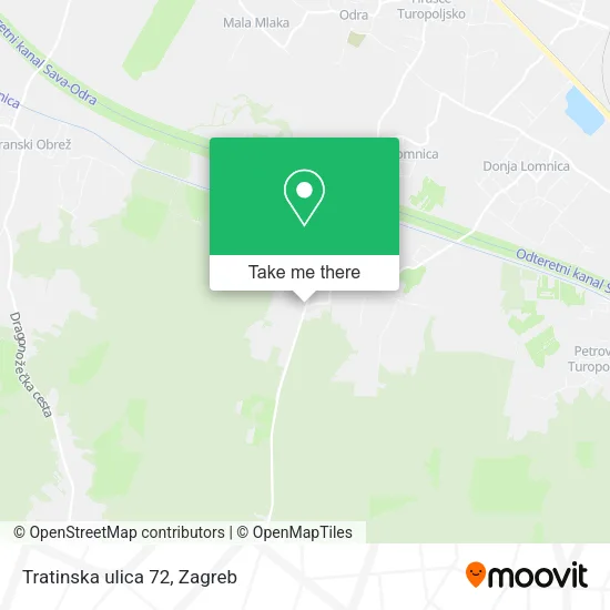 Tratinska ulica 72 map