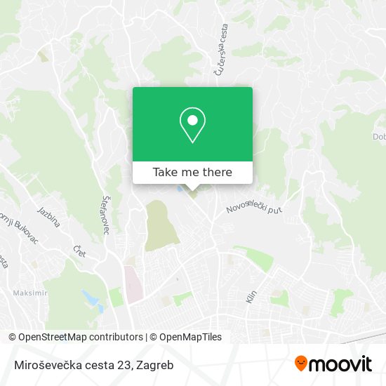 Miroševečka cesta 23 map