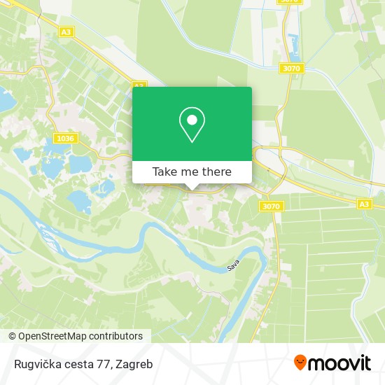 Rugvička cesta 77 map
