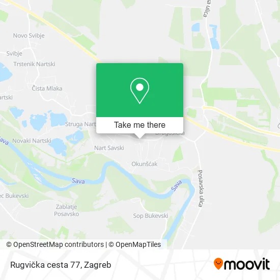 Rugvička cesta 77 map