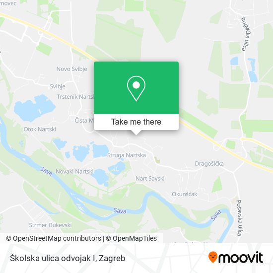 Školska ulica odvojak I map