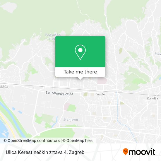 Ulica Kerestinečkih žrtava 4 map