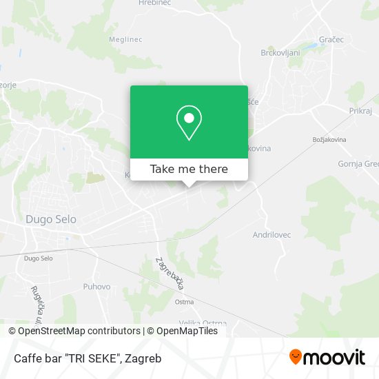 Caffe bar "TRI SEKE" map