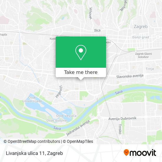 Livanjska ulica 11 map