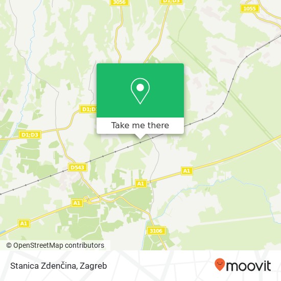 Stanica Zdenčina map