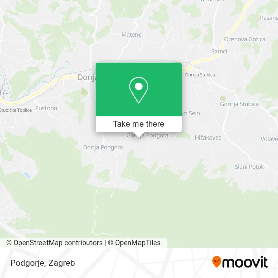 Podgorje map
