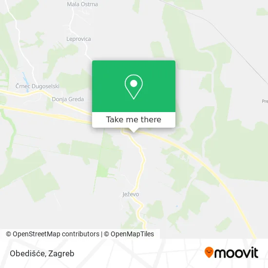 Obedišće map