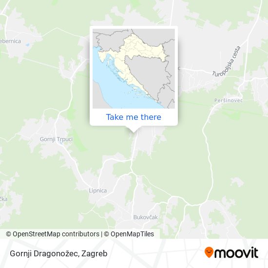 Gornji Dragonožec map