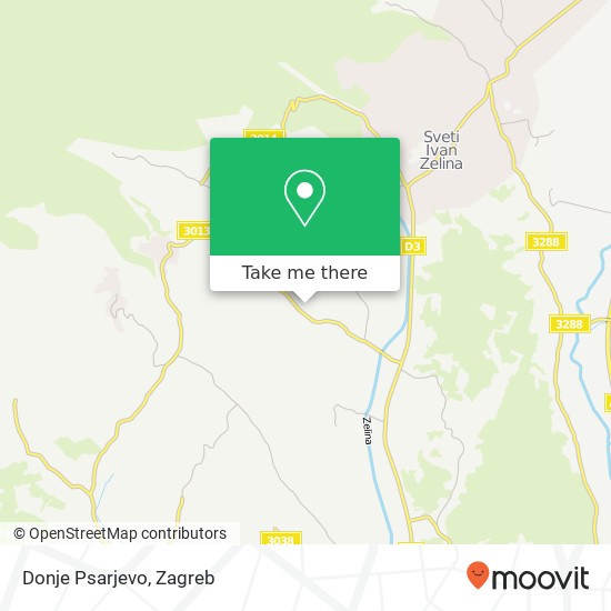 Donje Psarjevo map