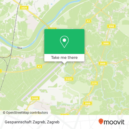 Gespannschaft Zagreb map