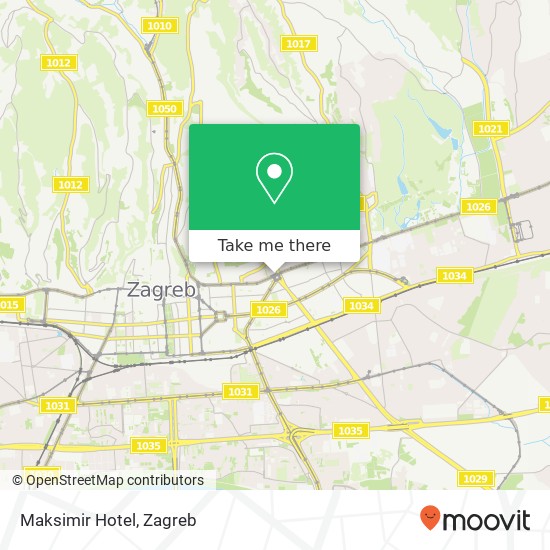 Maksimir Hotel map