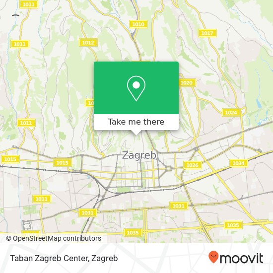 Taban Zagreb Center map