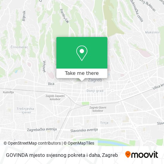 GOVINDA mjesto svjesnog pokreta i daha map