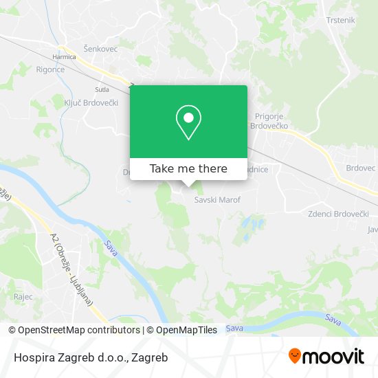 Hospira Zagreb d.o.o. map