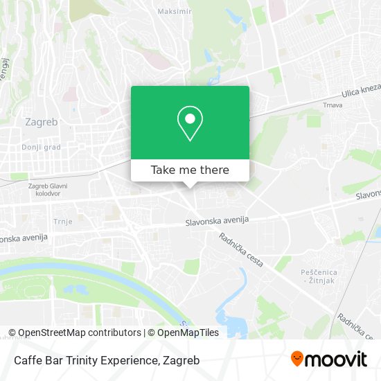 Caffe Bar Trinity Experience map
