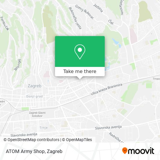 ATOM Army Shop map