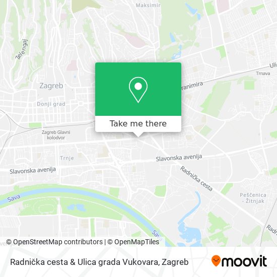 Radnička cesta & Ulica grada Vukovara map