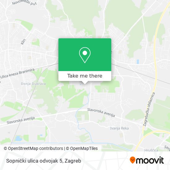 Sopnički ulica odvojak 5 map