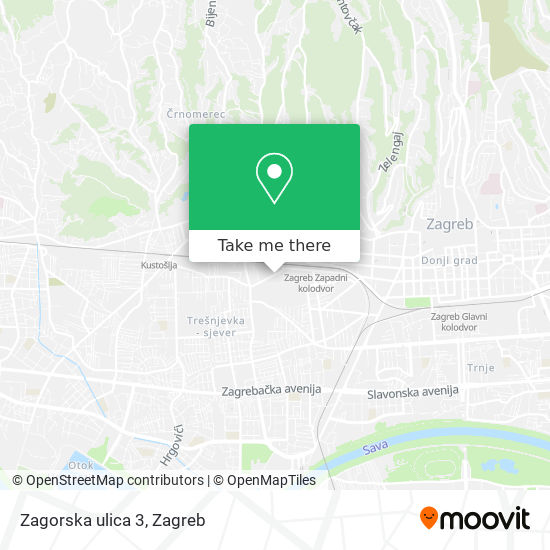 Zagorska ulica 3 map