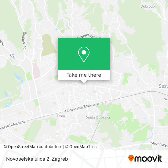 Novoselska ulica 2 map