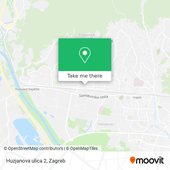 Huzjanova ulica 2 map