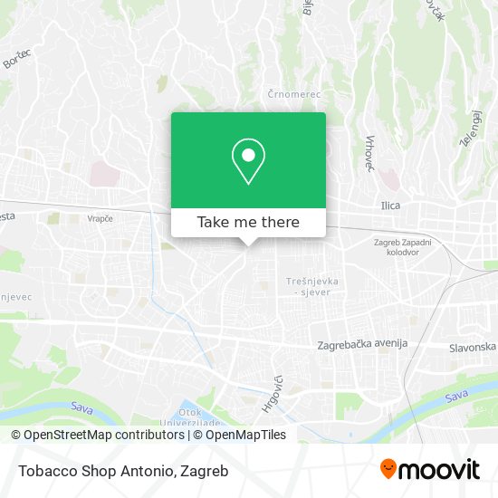 Tobacco Shop Antonio map