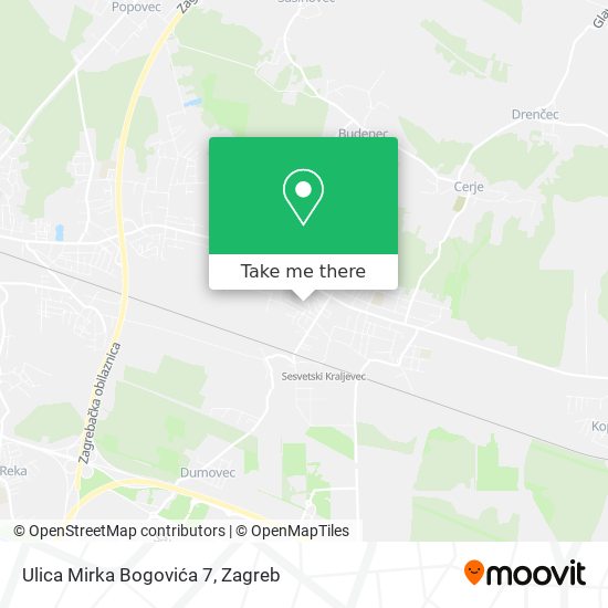 Ulica Mirka Bogovića 7 map