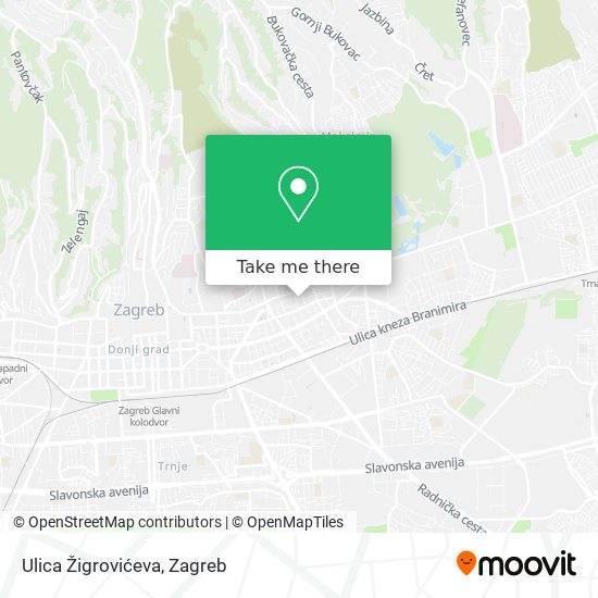 Ulica Žigrovićeva map