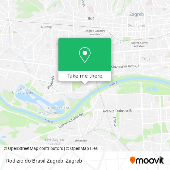 Rodizio do Brasil Zagreb map