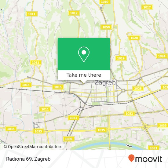 Radiona 69, Ilica 69 10000 Zagreb map