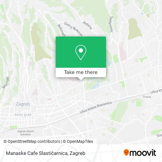 Manaske Cafe Slastičarnica map