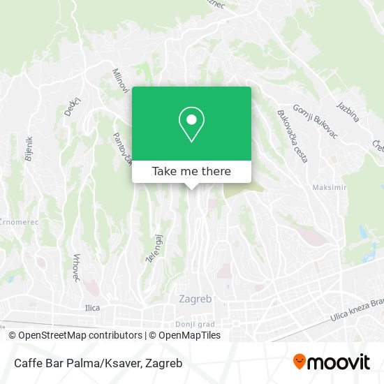 Caffe Bar Palma/Ksaver map