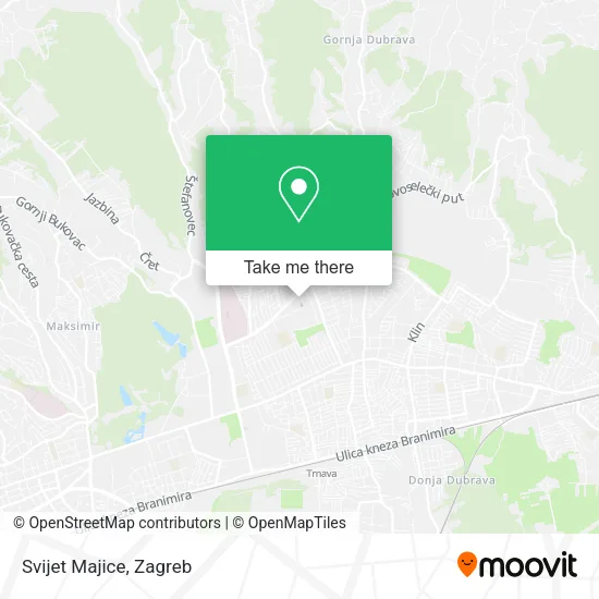 Svijet Majice map