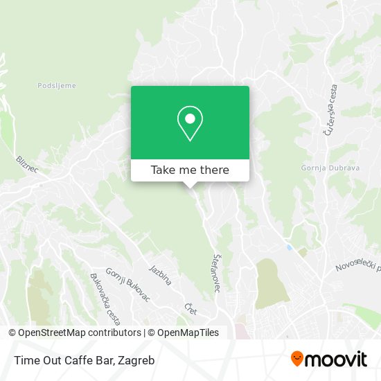 Time Out Caffe Bar map