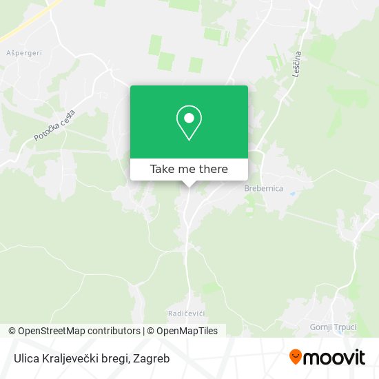 Ulica Kraljevečki bregi map