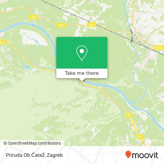 Priruda Ob Čatež map