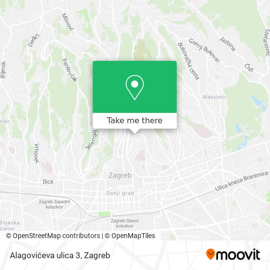 Alagovićeva ulica 3 map
