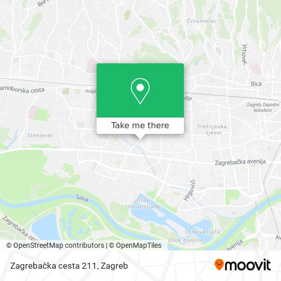 Zagrebačka cesta 211 map
