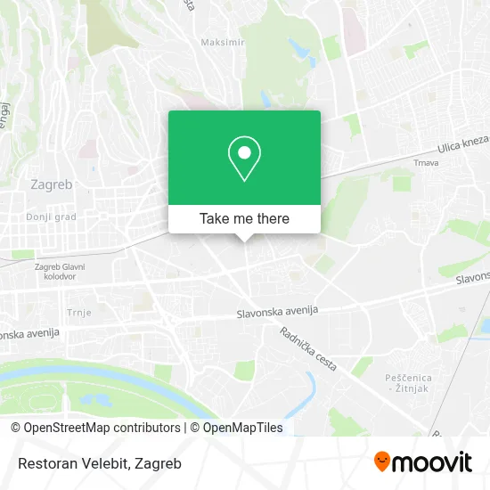 Restoran Velebit map