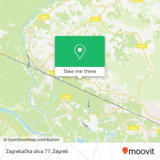 Zagrebačka ulica 77 map
