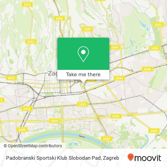 Padobranski Sportski Klub Slobodan Pad map