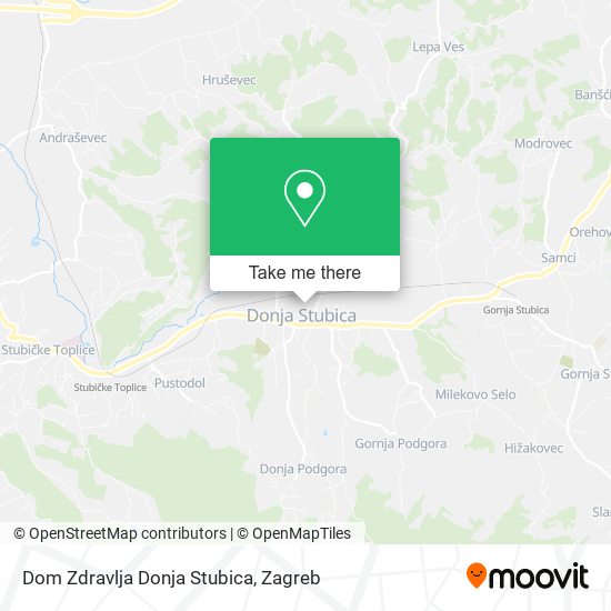 Dom Zdravlja Donja Stubica map