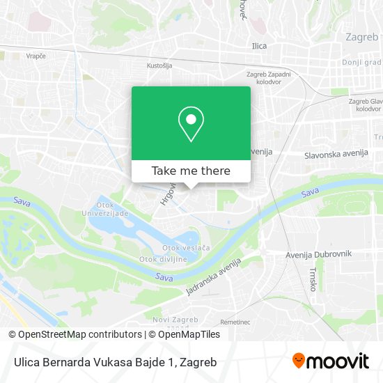 Ulica Bernarda Vukasa Bajde 1 map