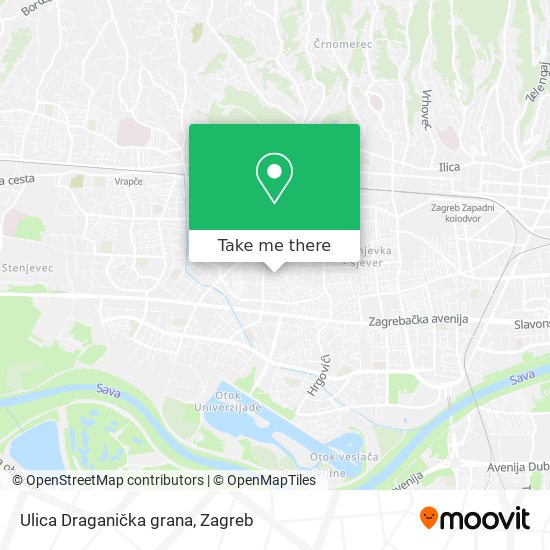 Ulica Draganička grana map