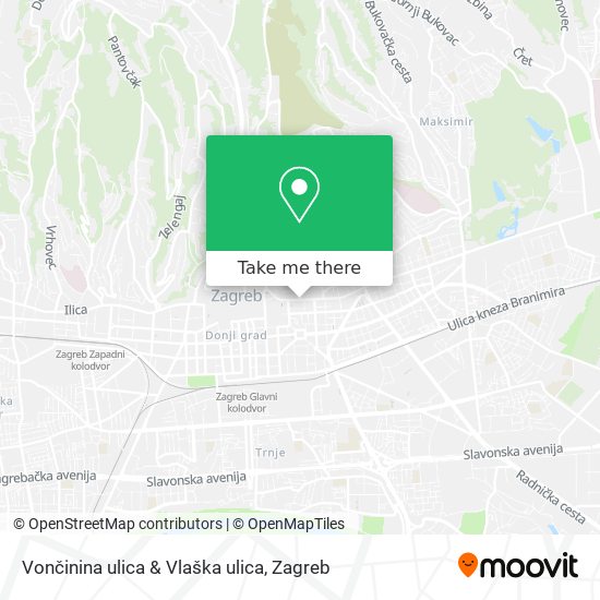 Vončinina ulica & Vlaška ulica map