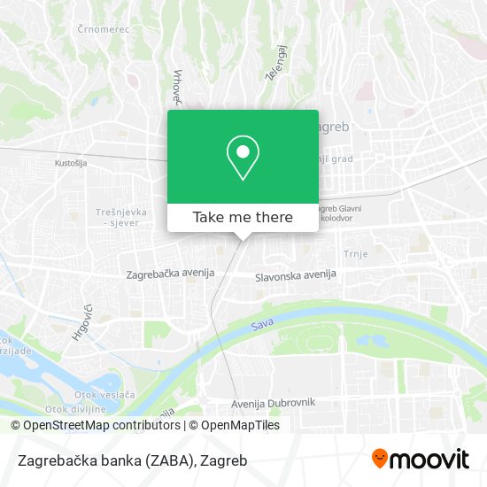 Zagrebačka banka (ZABA) map