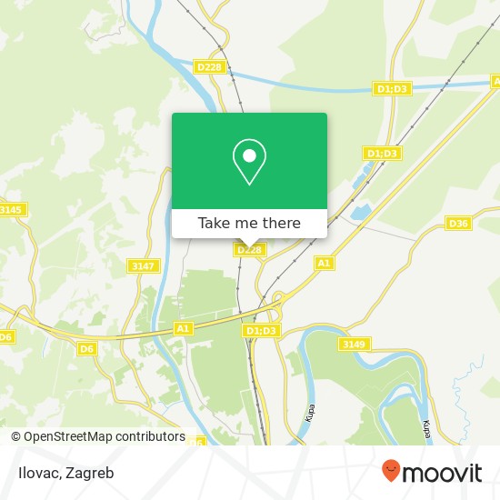 Ilovac map